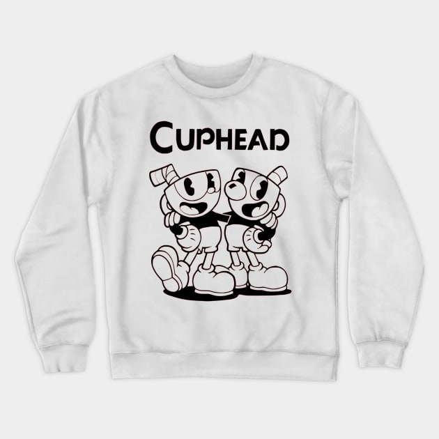 Cuphead and Mugman Crewneck Sweatshirt by OtakuPapercraft